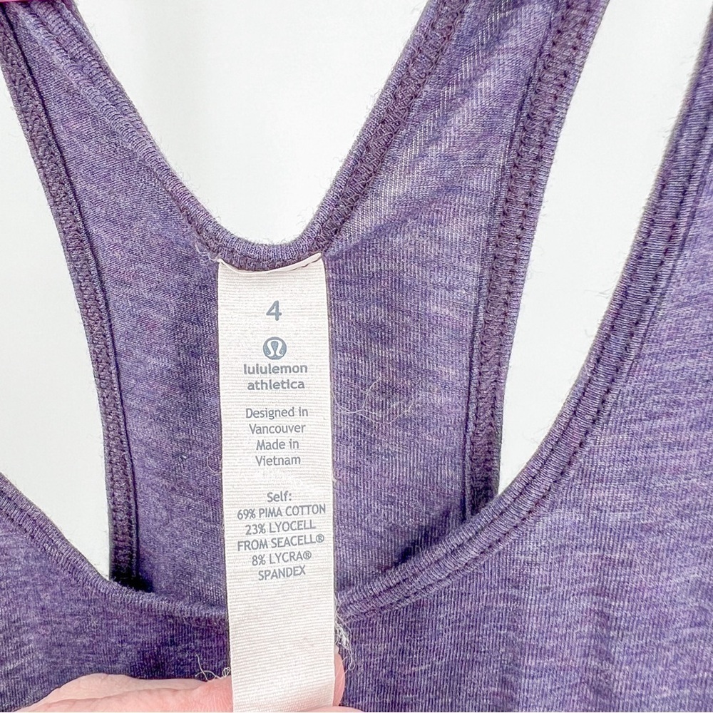 Lululemon Purple Tank Top - Picture 3 of 7